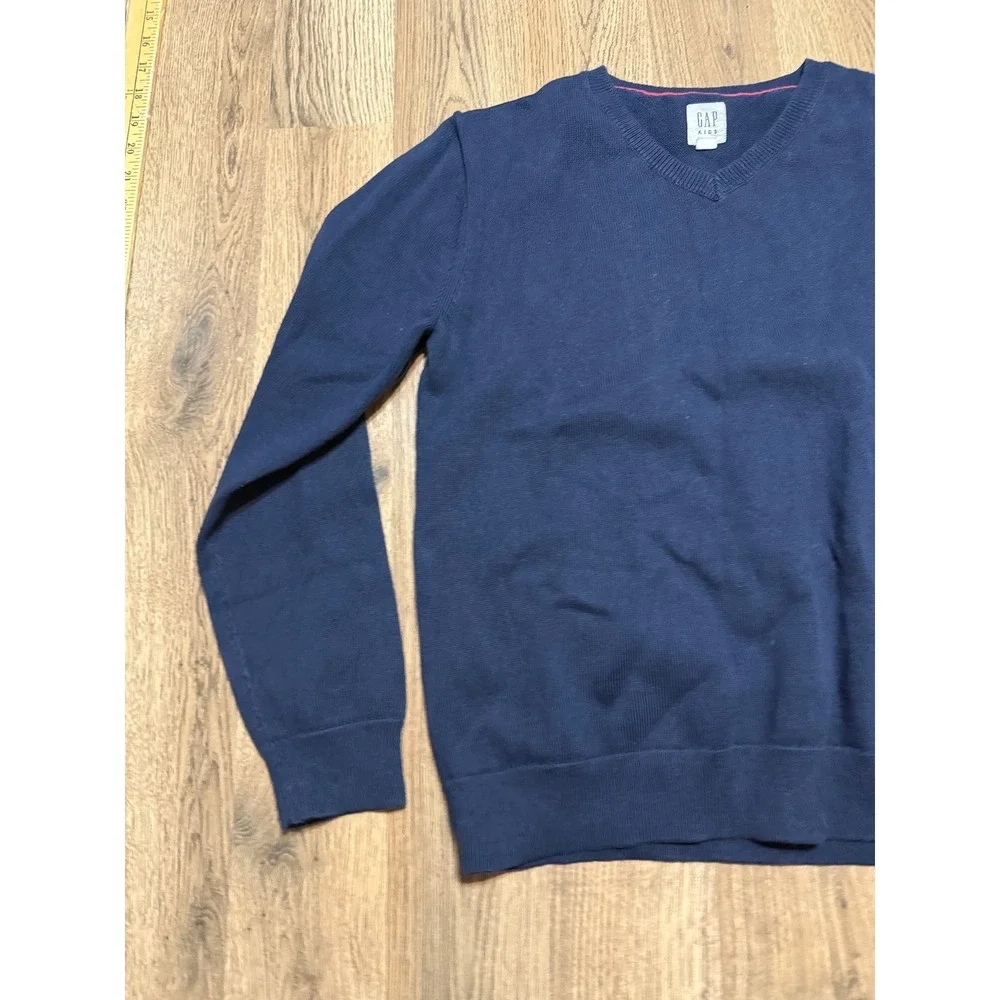 GAP Kids Sweater Boy's Size XXL Navy Blue Crewneck Pullover Long Sleeve